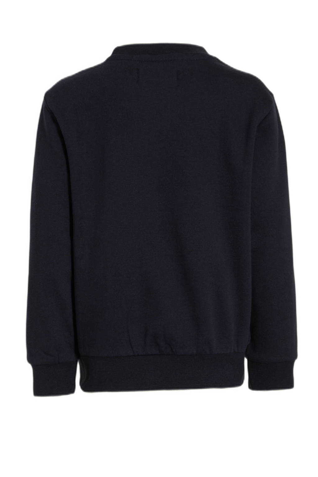 Orange Stars sweater Nash met printopdruk donkerblauw