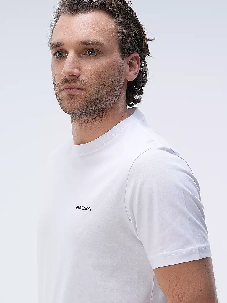 GABBA T-Shirt DUNE LOGO weiss