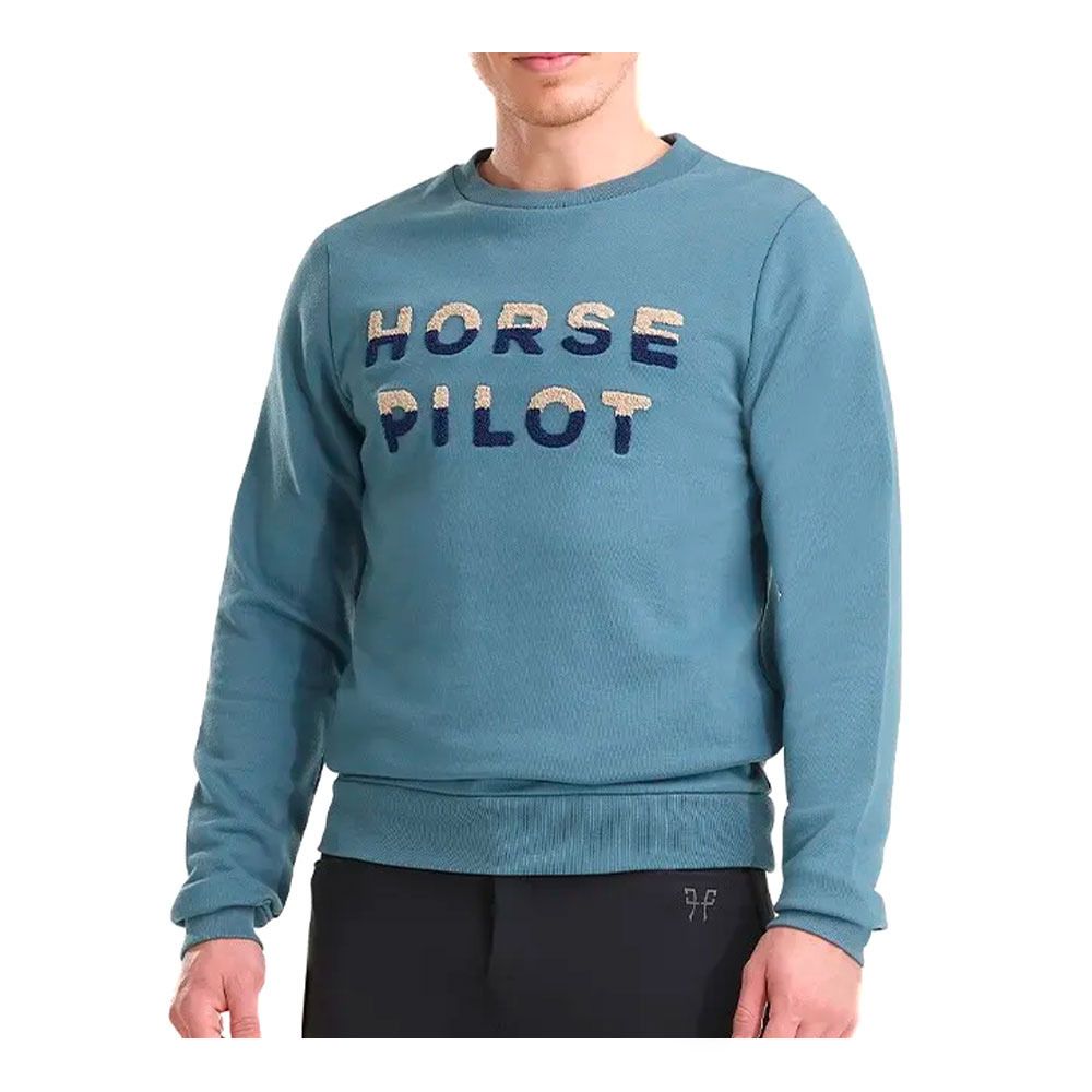 Horse Pilot TEAM SWEAT-SHIRT - Sweat Homme cloudy blue
