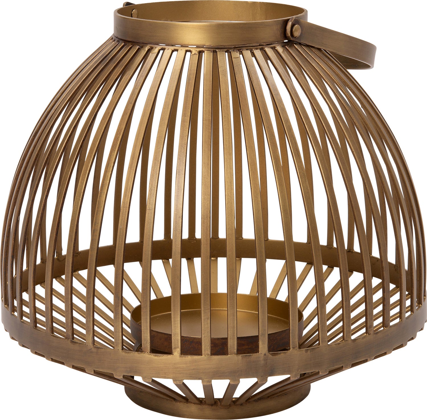 Intratuin windlicht Xam goud D 26 H 23,3 cm