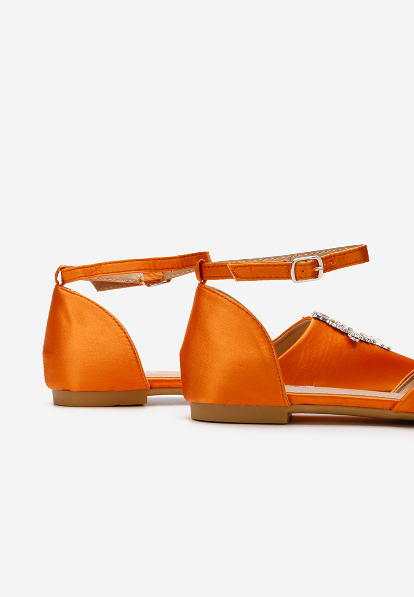 Ballerines à bride orange Laidia