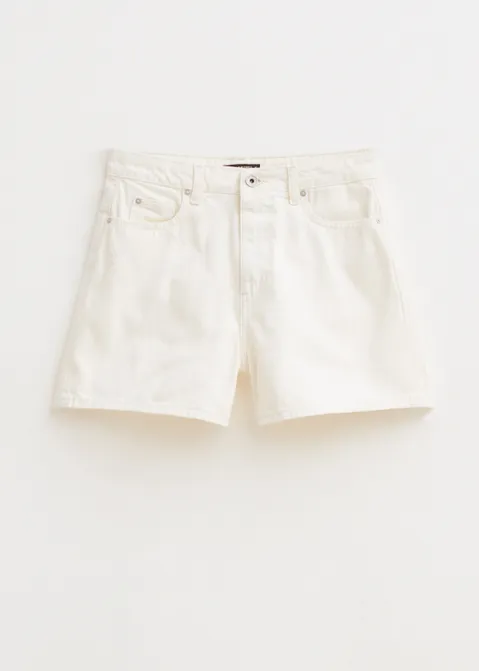 Mom fit short off-white (WIT.O)