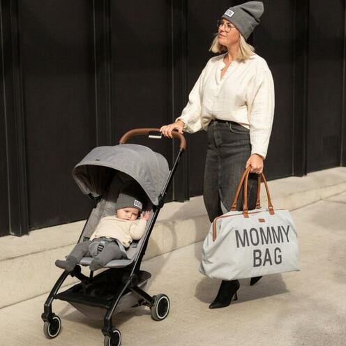 Mommy Bag Sac à langer Canvas Grey - CHILDHOME