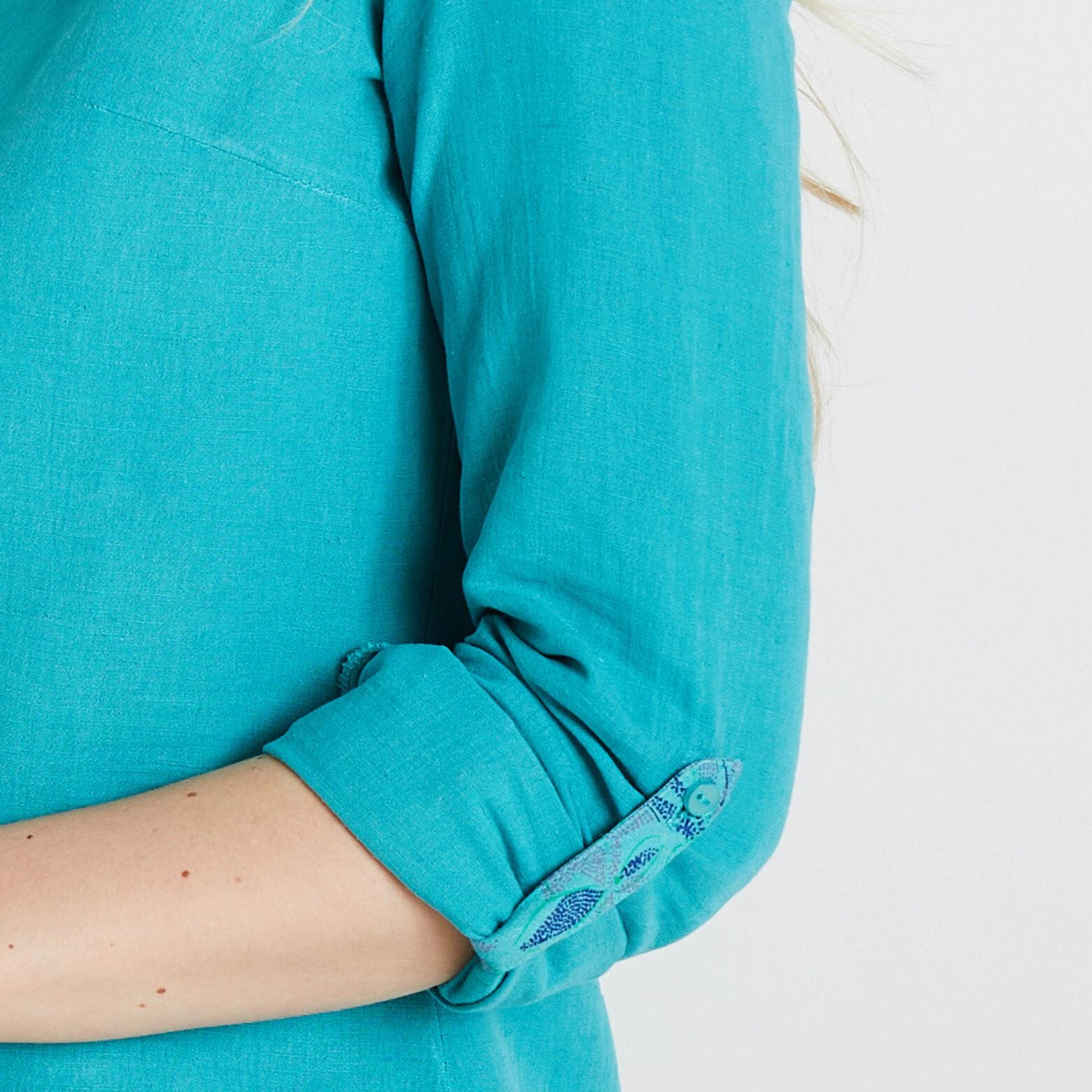 Blouse en coton et lin femme