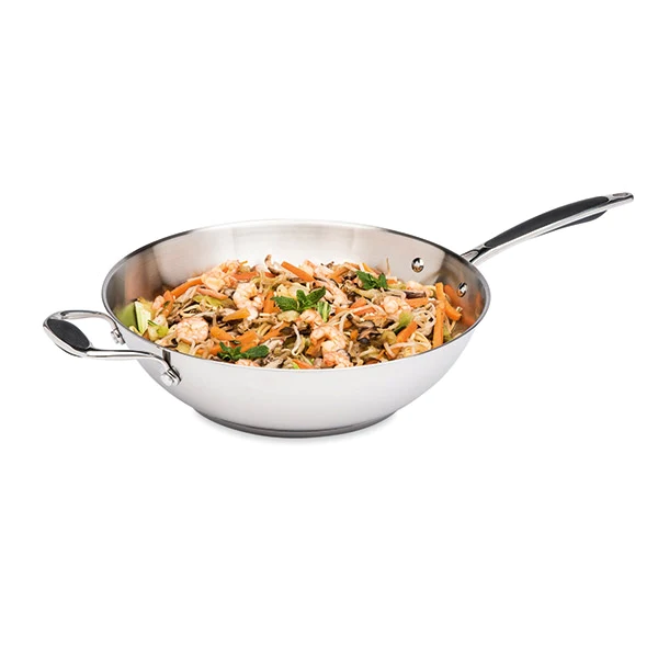 Wok tout inox 30 cm Excell'Inox Mathon