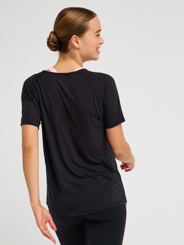 Everyday Flow T-shirt technique Noir Femme