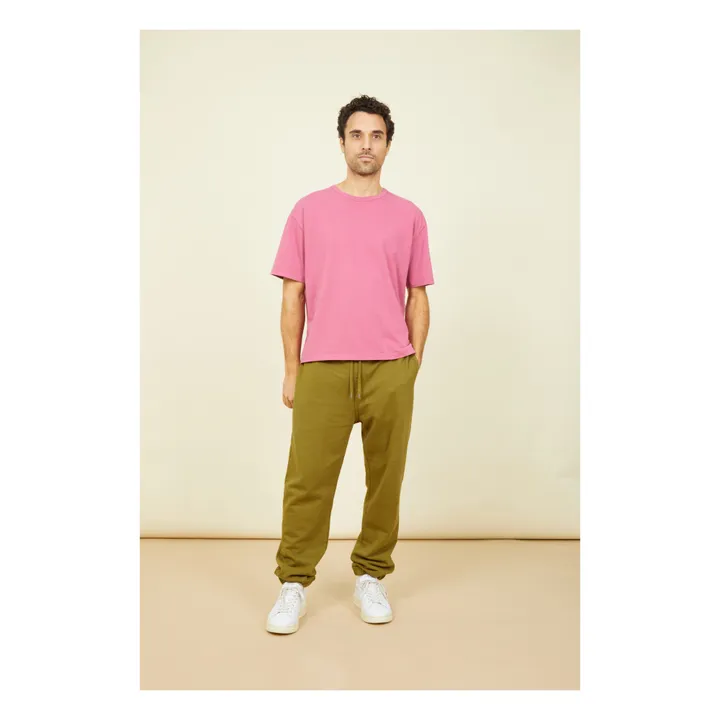 SMALLABLE BASICS T-Shirt Oversize Homme Coton Bio | Vieux Rose