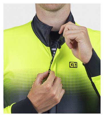 Veste Manches Longues Alé Gradient Noir/Jaune Fluo