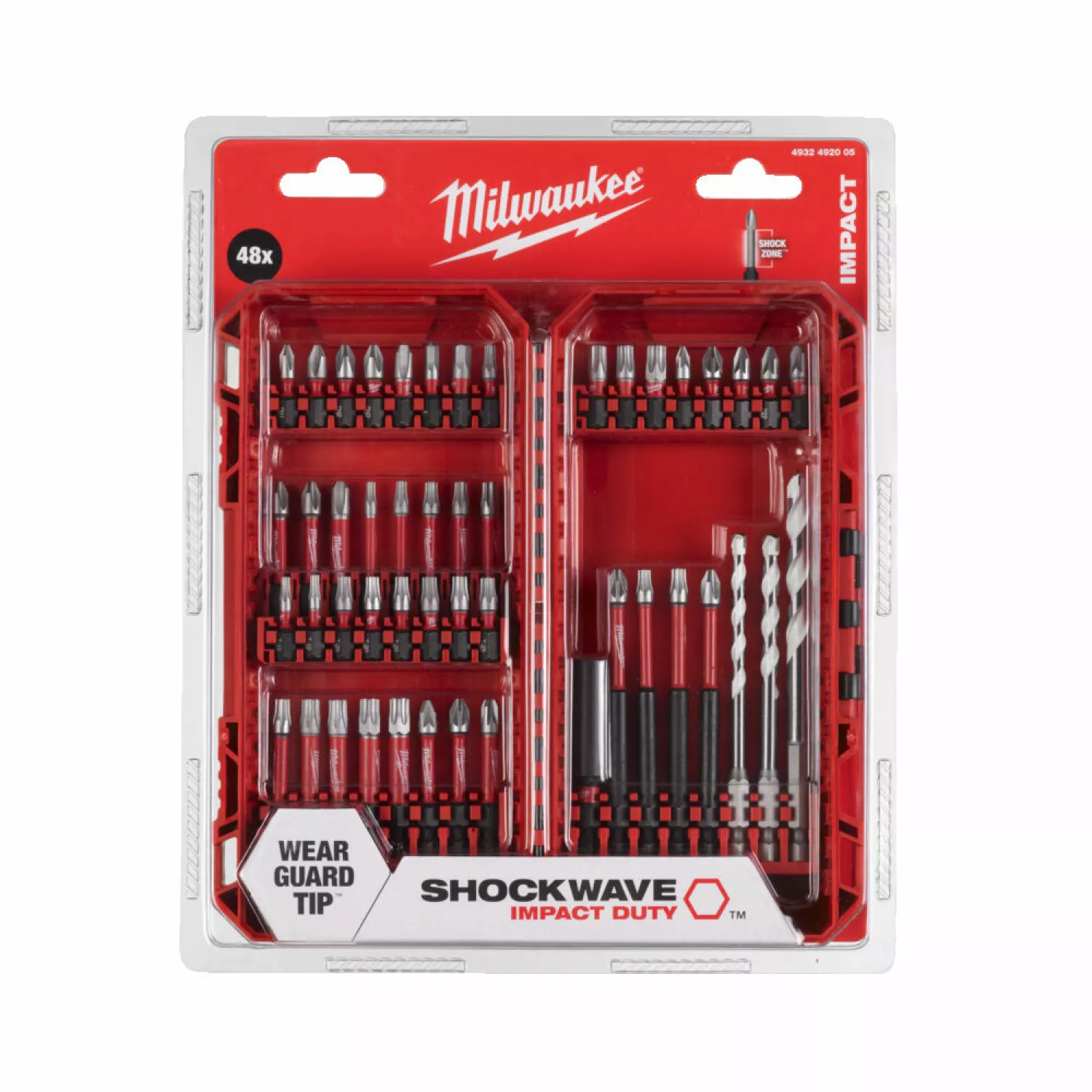 Milwaukee 4932492005 48-delige Shockwave Impact Duty CD D/Drive bitset