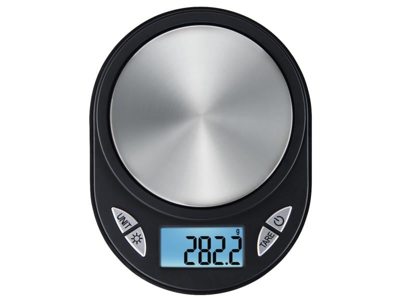 Xavax Küchenwaage Jewel Schwarz/Silber Digitale Feinwaage