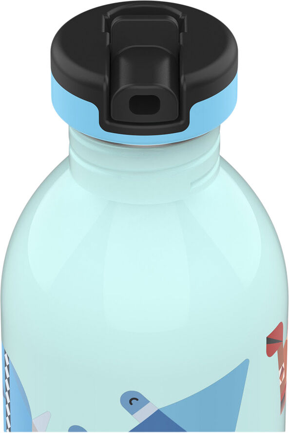 24Bottles Drikkeflaske - Urban Bottle - Sea Friends - w. Sports Lid - Lyseblå