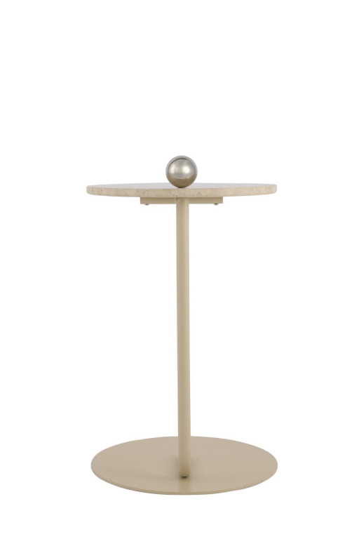 AYTM Castellum bijzettafel Ø40 Black/marmer