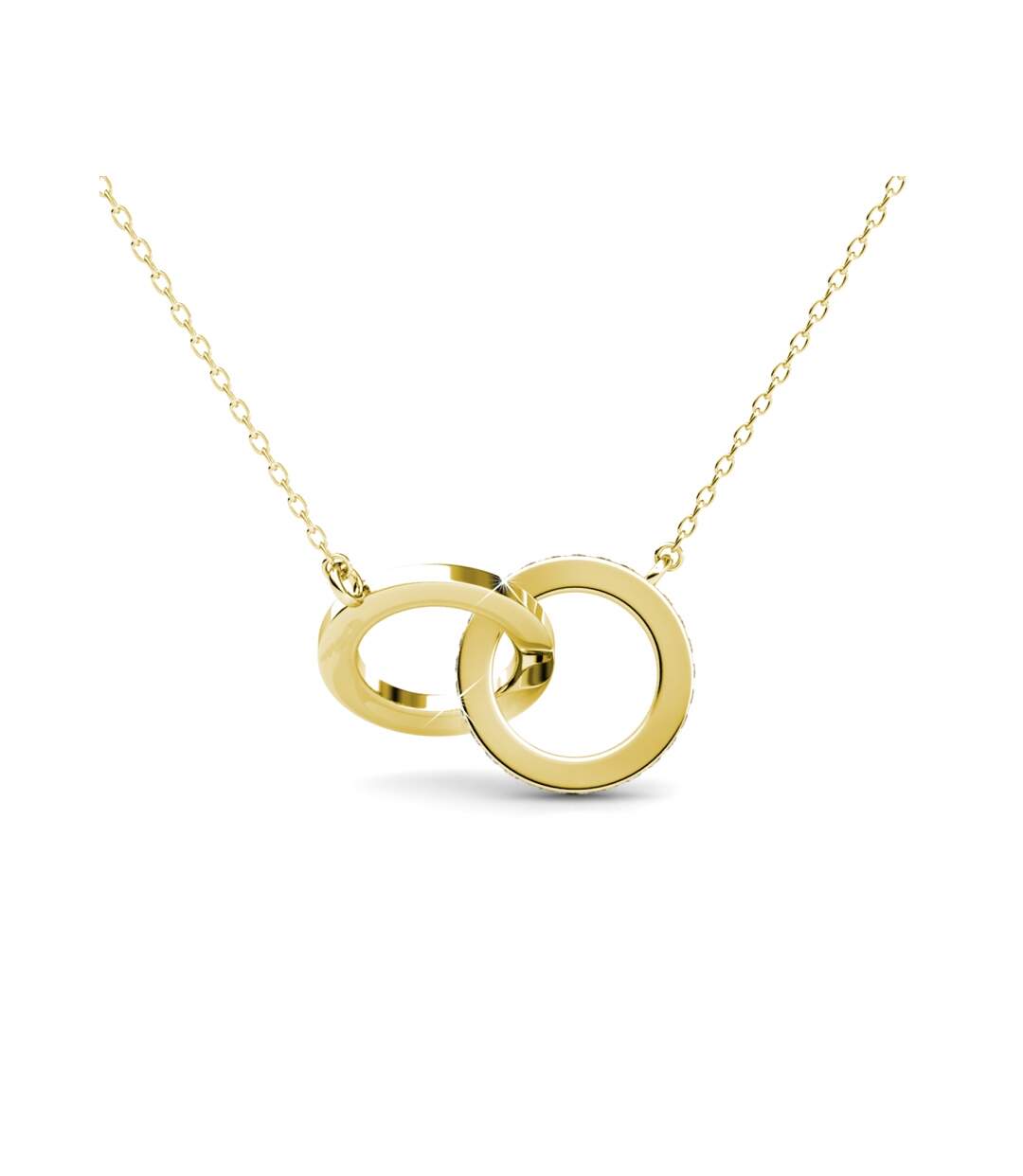Parures Chic Circle Twin - Or Rosé et Cristal