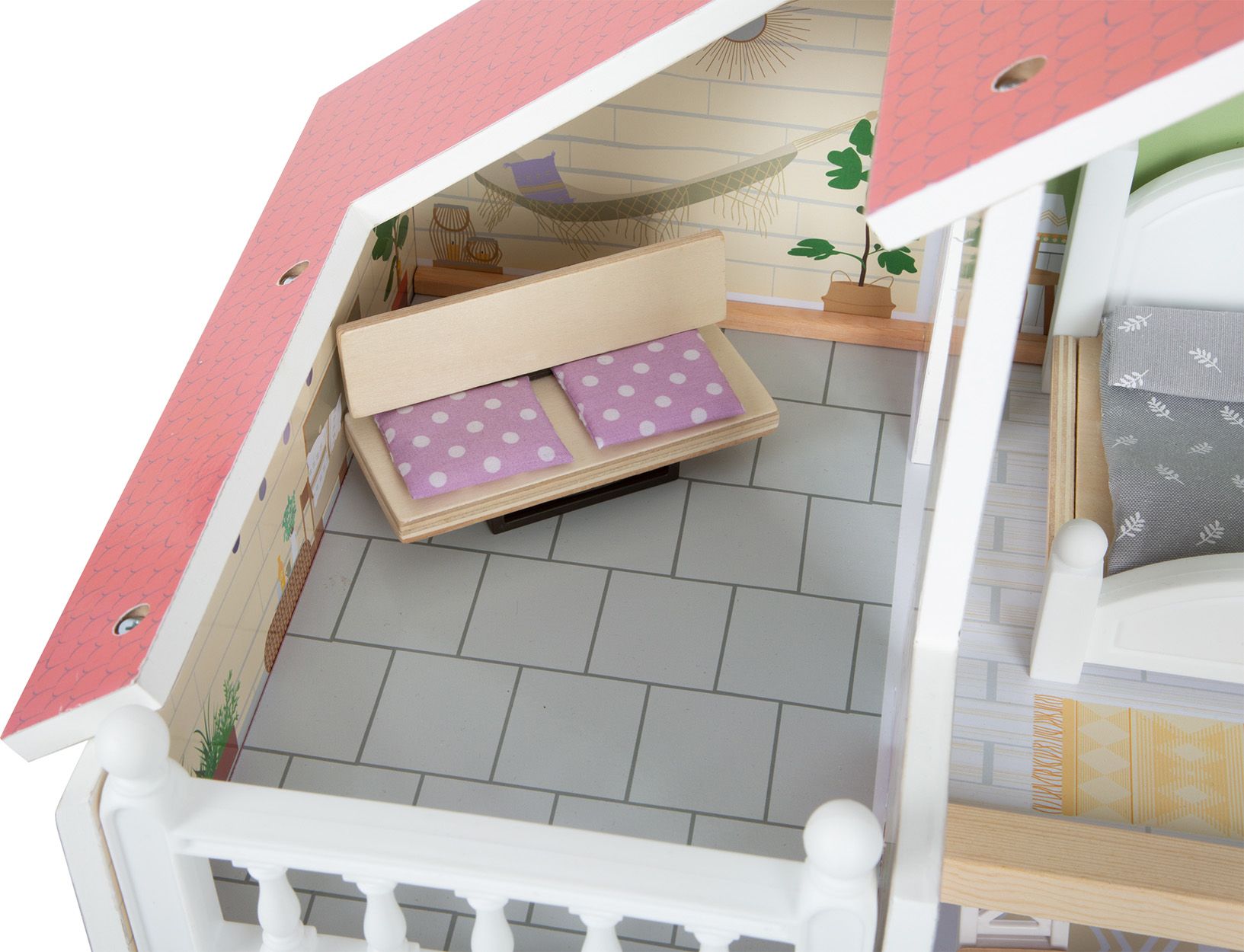 Smallfoot Puppenhaus Stadtvilla kompakt 12277 Kaufladen