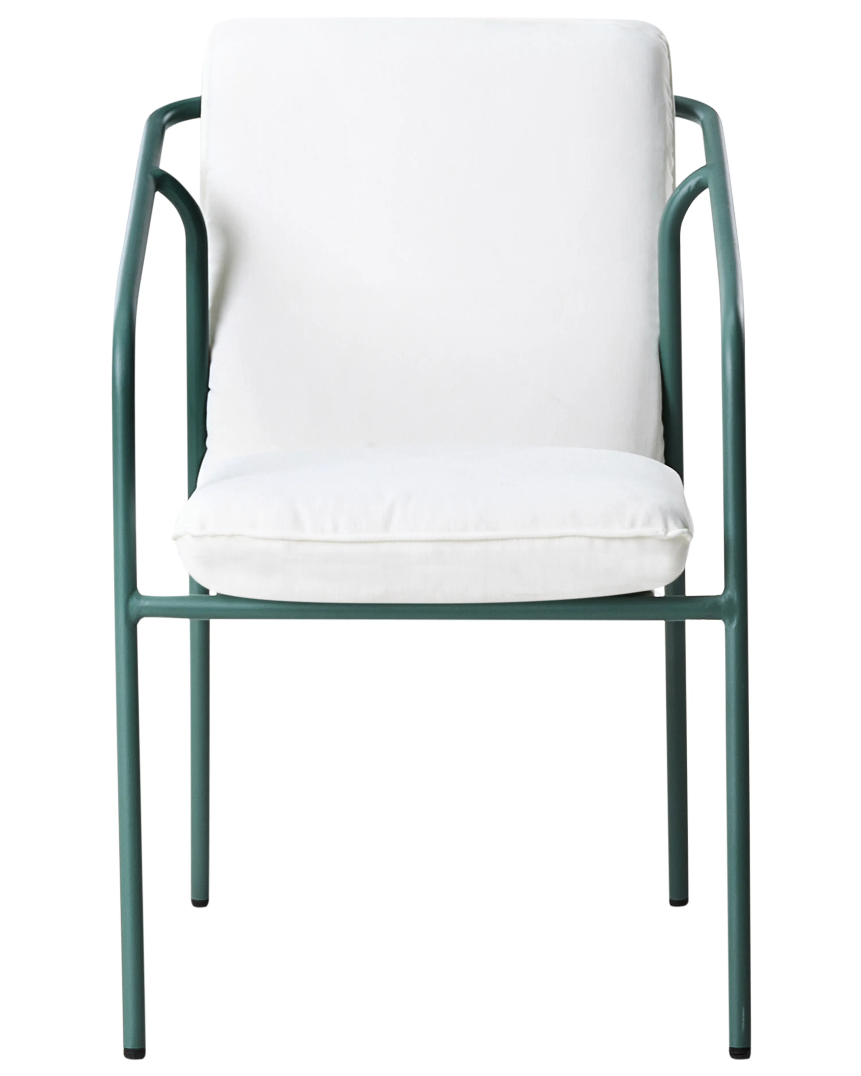Set van 8 stoelen met zitkussen ASCIANO Metaal Groen