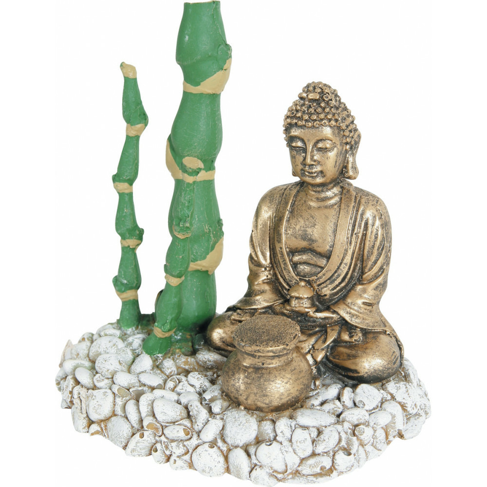 Diffuseur bouddha bambou . 13 x 9 x 12 cm. Décoration aquarium