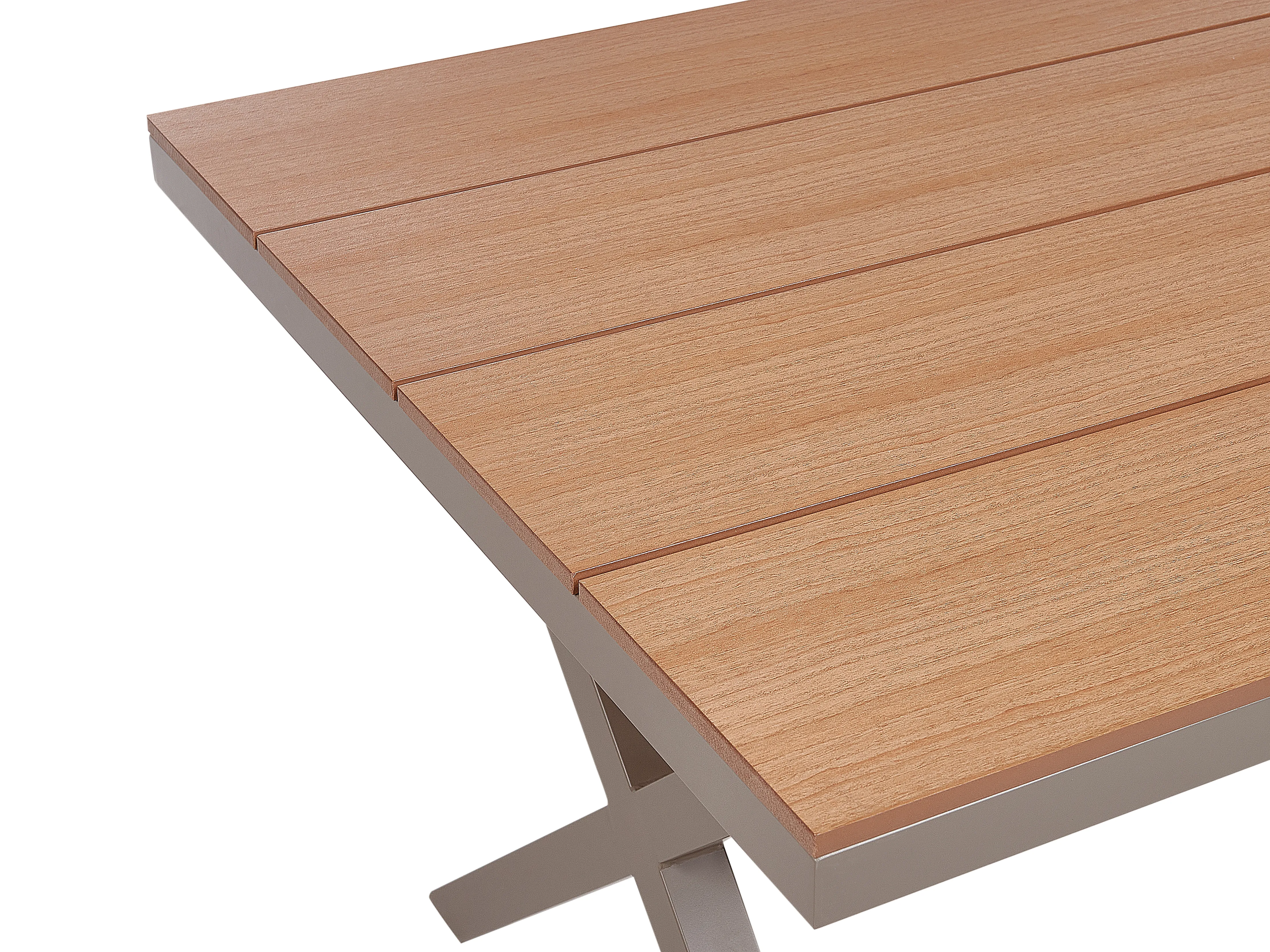 Tuin eettafel TIANO 160 cm 90 cm Metaal Taupe