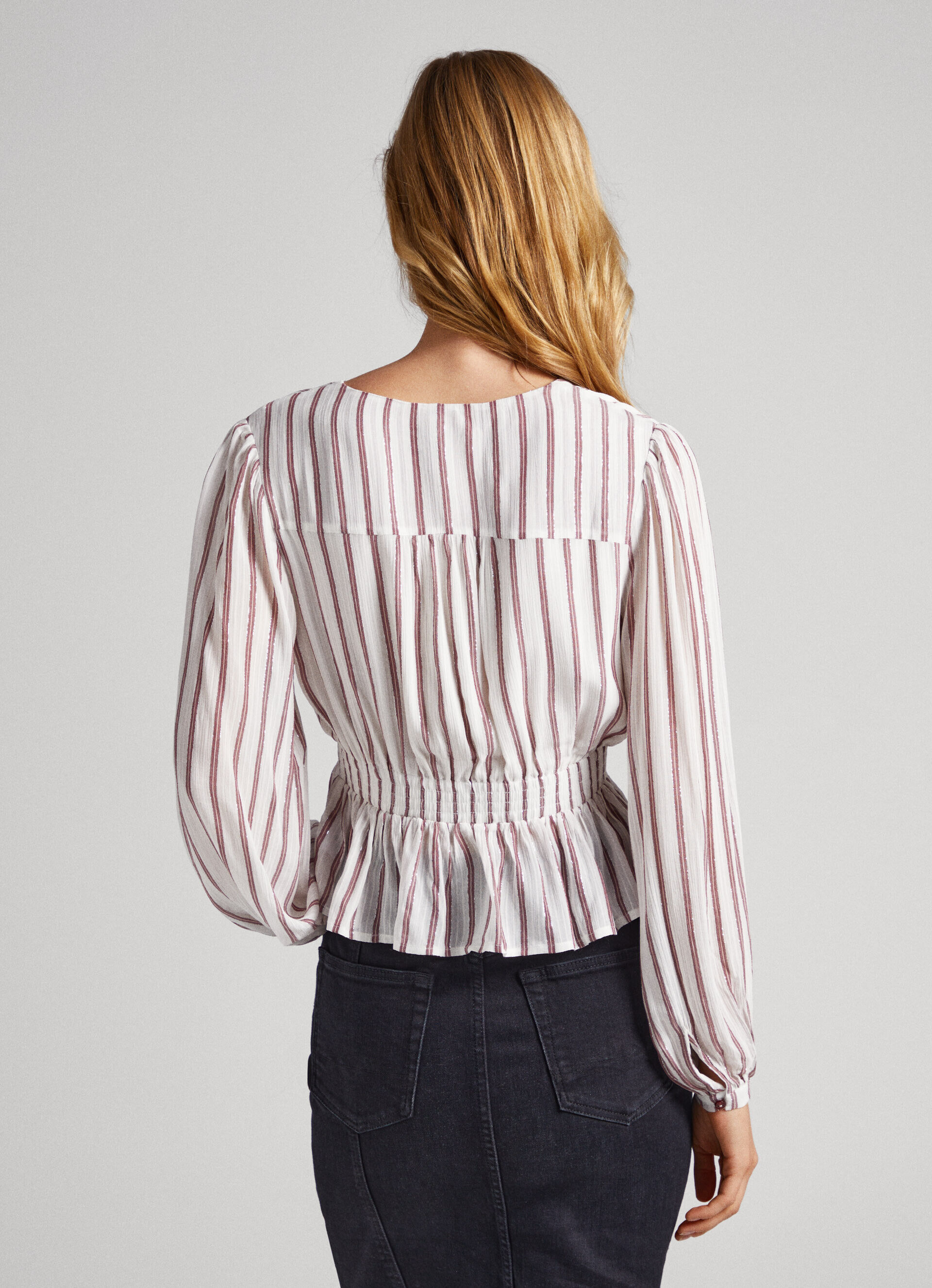 Blusa listrada - multicolorida