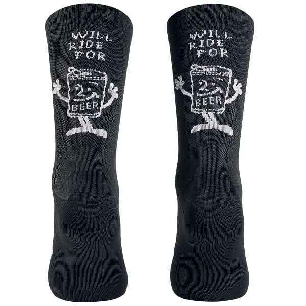 Chaussette vélo NORTHWAVE WILL RIDE FOR BEER SOCK BLACK