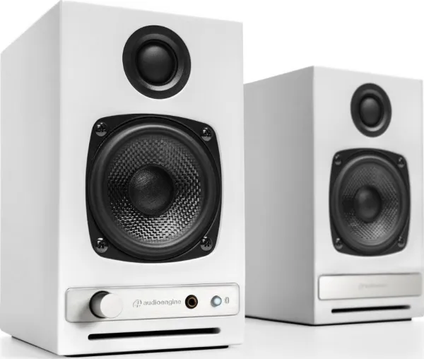 Audioengine HD3, 2.0 kanaler, Kabel & trådløs, 15 W, 65 - 22000 Hz, Hvid