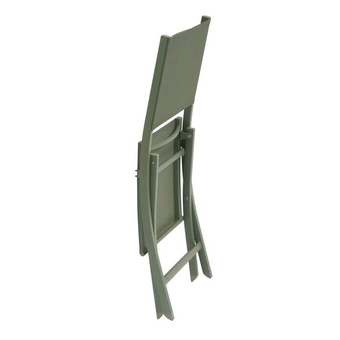 Lot de 4 chaises de jardin pliante ESSENTIA Vert laurier