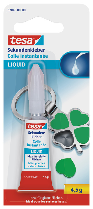Tesa Sekundenkleber, für glatte Flächen, 4.5 g