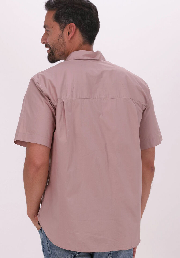SELECTED HOMME roze selected homme casual overhemd slhrelaxbaron shirt ss mix w faawn