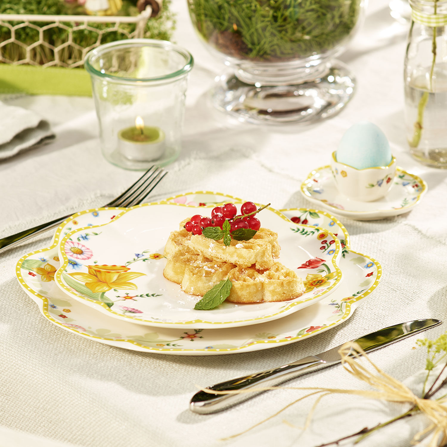 Spring Awakening Dinner plate Yellow, 10.7'', Premium Porcelain