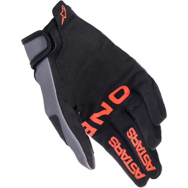 Alpinestars - Gants enfant Youth Radar - 2023 Gris / Rouge fluo