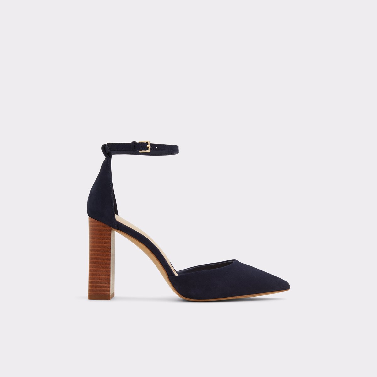 Millgate Navy Women Block Heels