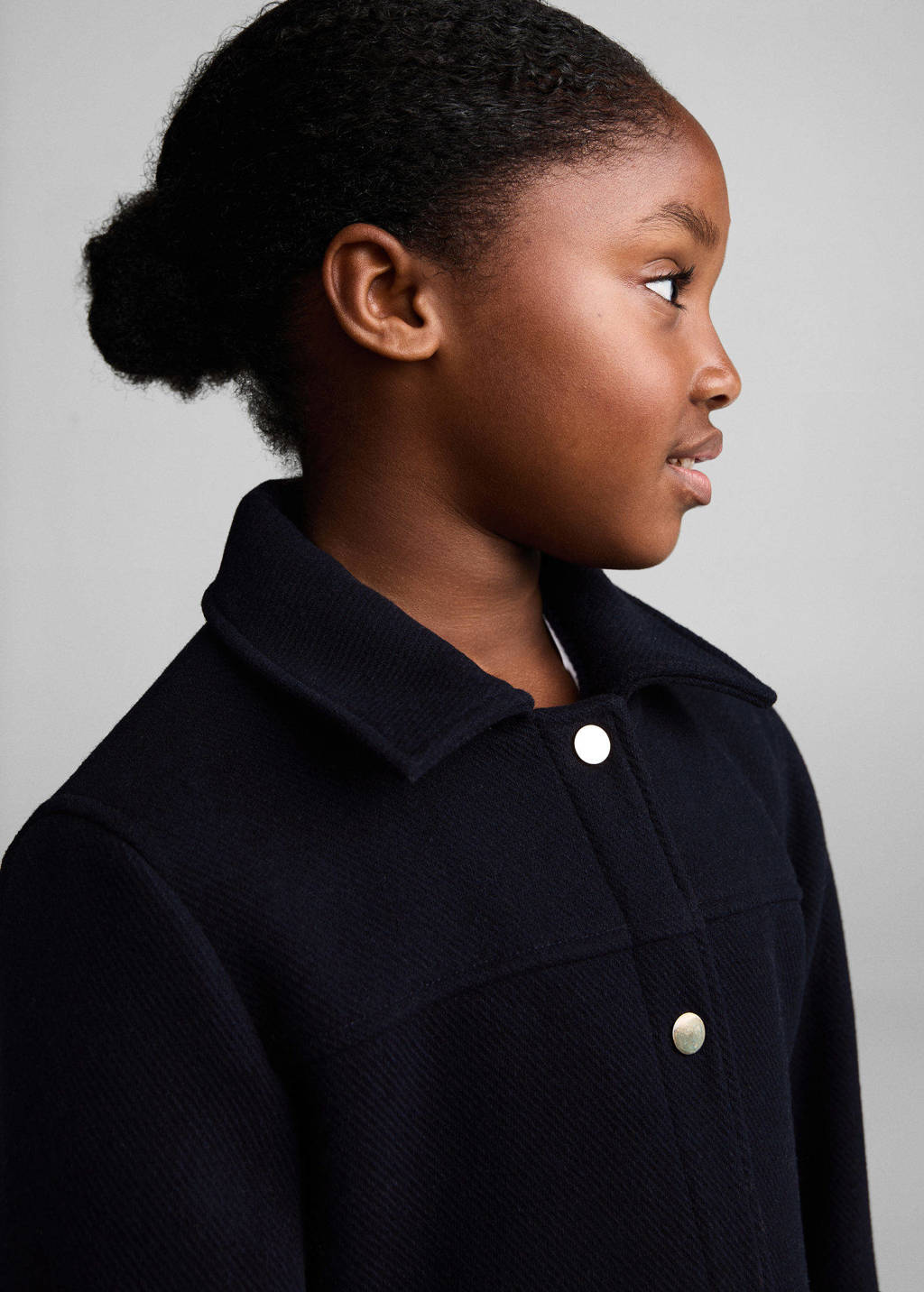 Mango Kids shacket jas donkerblauw