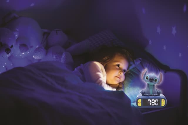 Disney Stitch Vækkeur med Natlys og lyd