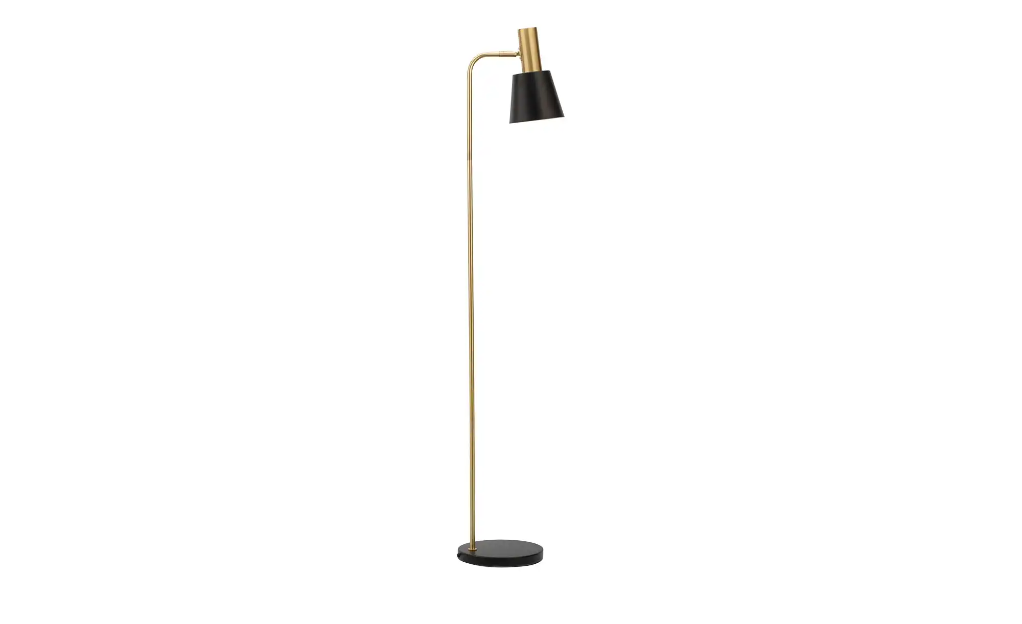 Stehleuchte, 1-flammig, schwarz/gold