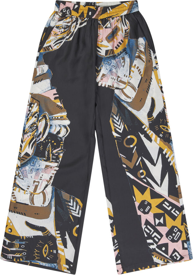 MUNTHE ARUM Silk Pants Black