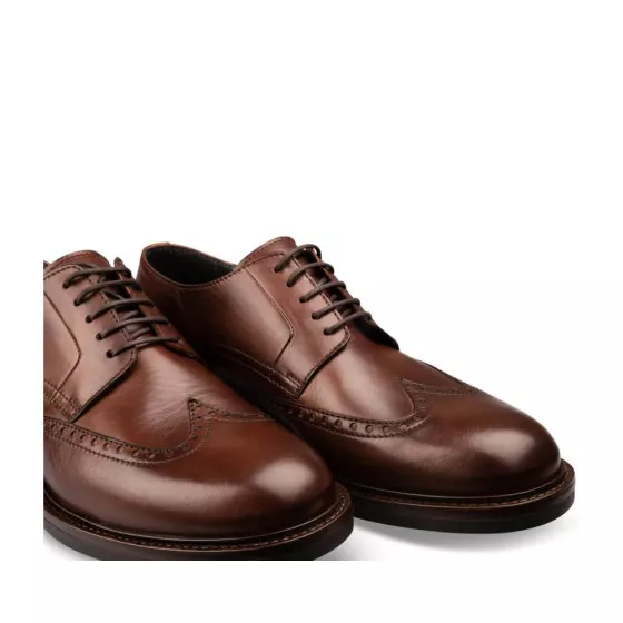 Derbies MARRON B-BLAKE CUIR
