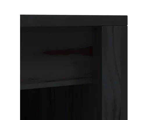 Armoire de cuisine d'extérieur noir 55x55x92 cm bois pin massif