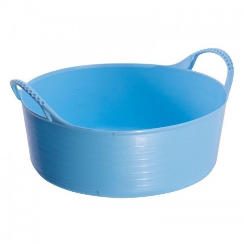 Mini cubo flexível com pouca profundidade, azul celeste