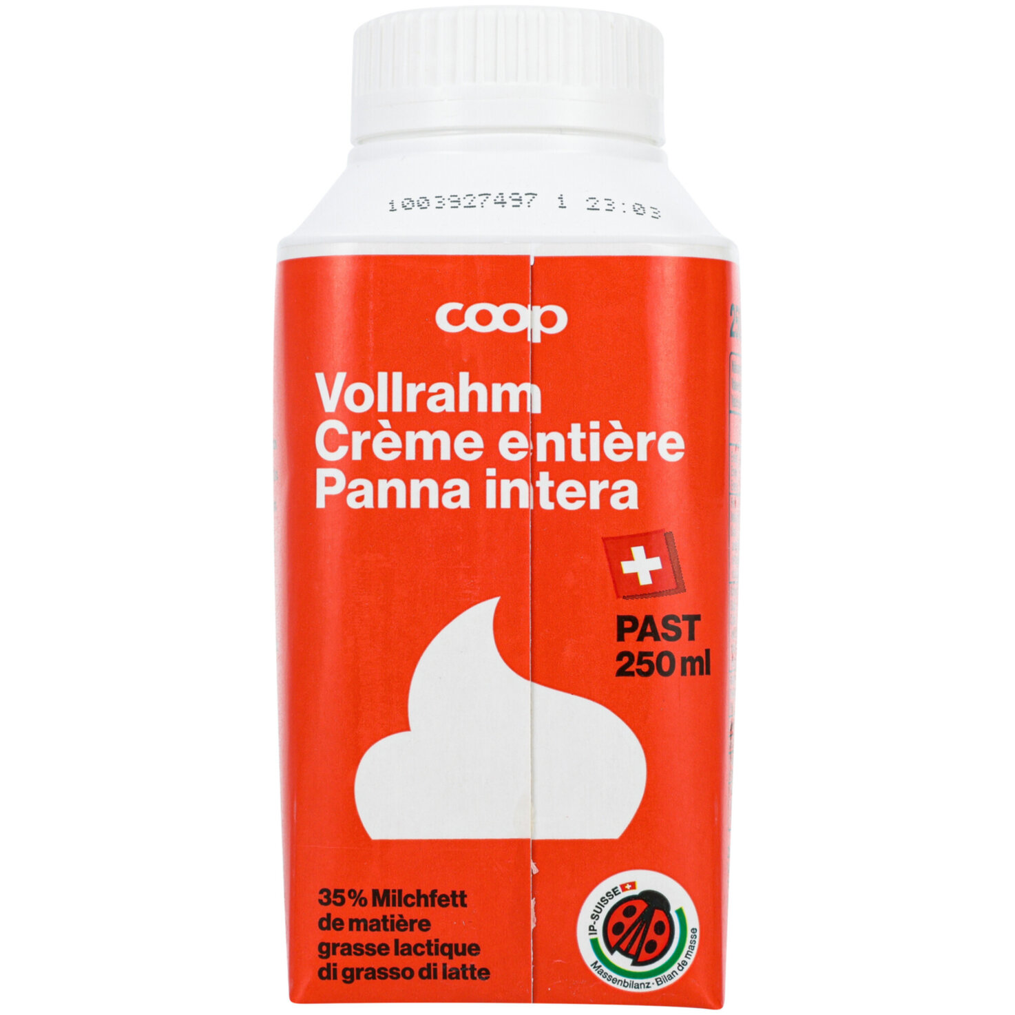 Vollrahm pasteurisiert IP-Suisse
