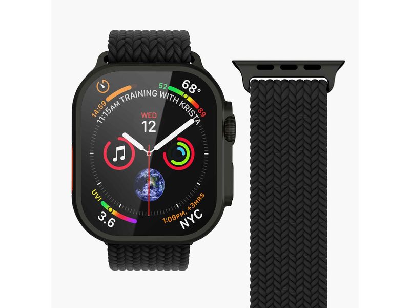Vonmählen Armband Woven Loop Apple Watch 40/41/42 mm Black Armband für Apple Watch 40/41/42 mm