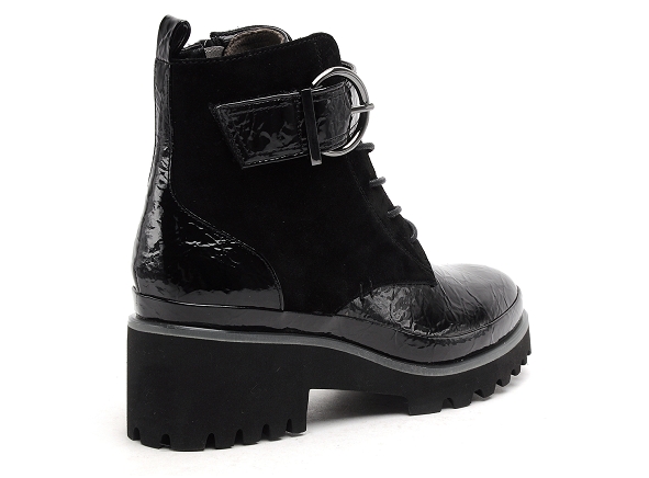 Fugitive boots bottine plates femme krecy noir