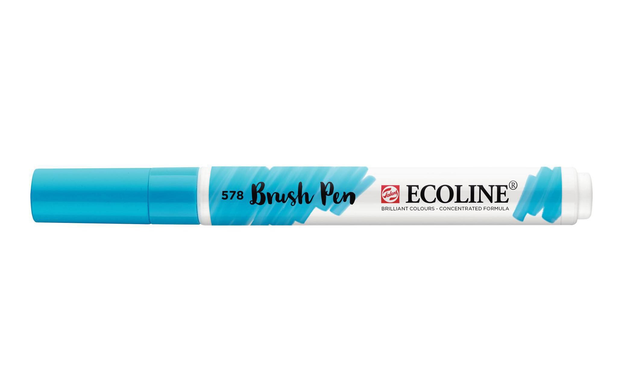 Brushpen Ecoline HimmelblauFlüssige Wasserfarbe im praktischen Brush Pen