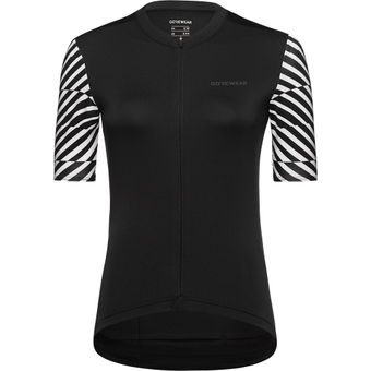 Gore Wear Swiftride Optical Jersey Kurzarmtrikot Black / White Damen