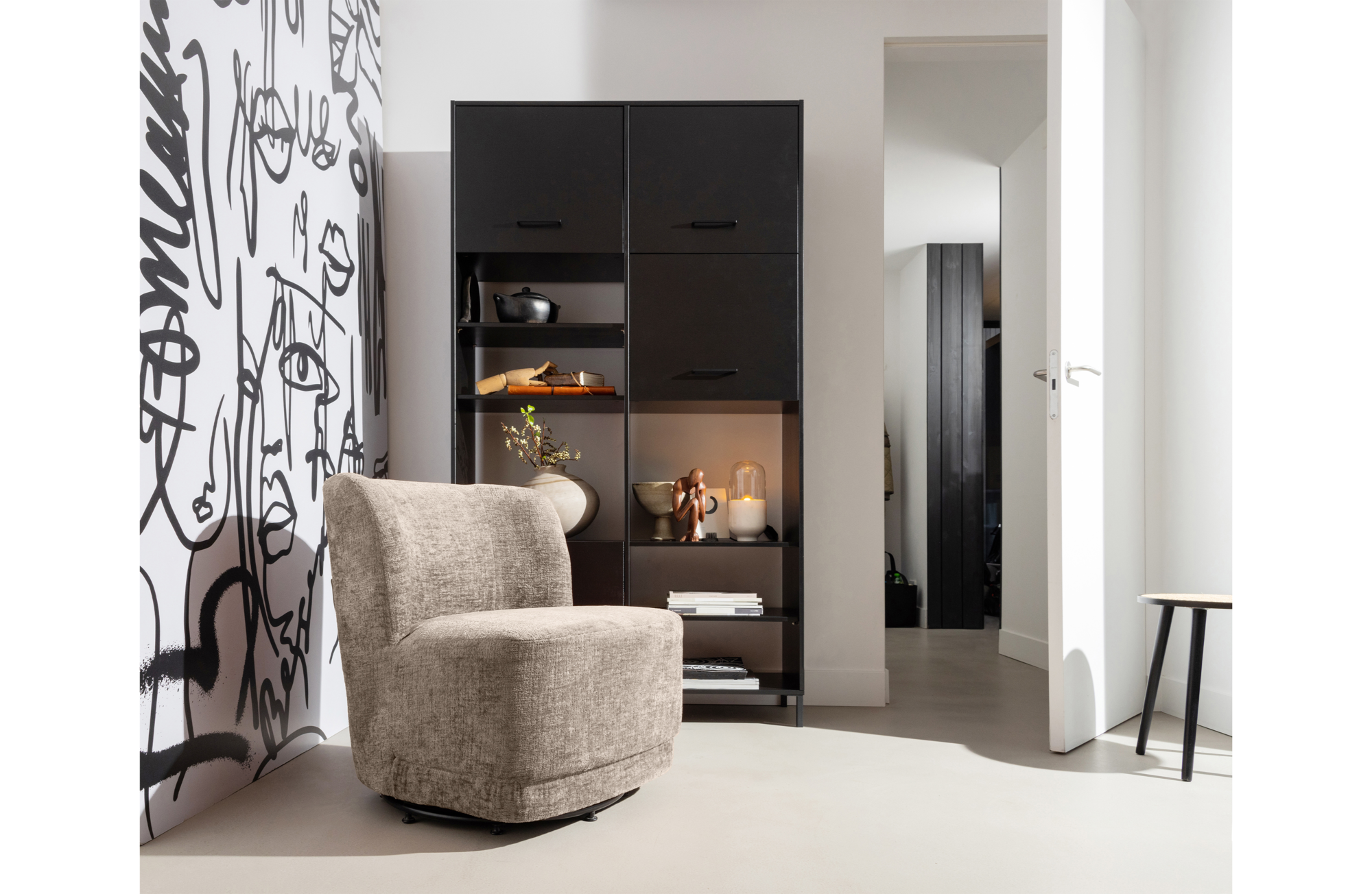 WOOOD draaifauteuil Atty Atty draaifauteuil - Blossom
