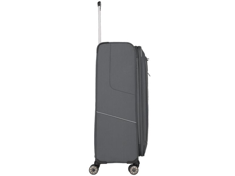 travelite Skaii Trolley L erweiterbar, Grau Reisekoffer