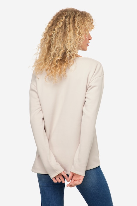 Sweatshirt, Robben-Print, Rundhals, Langarm
