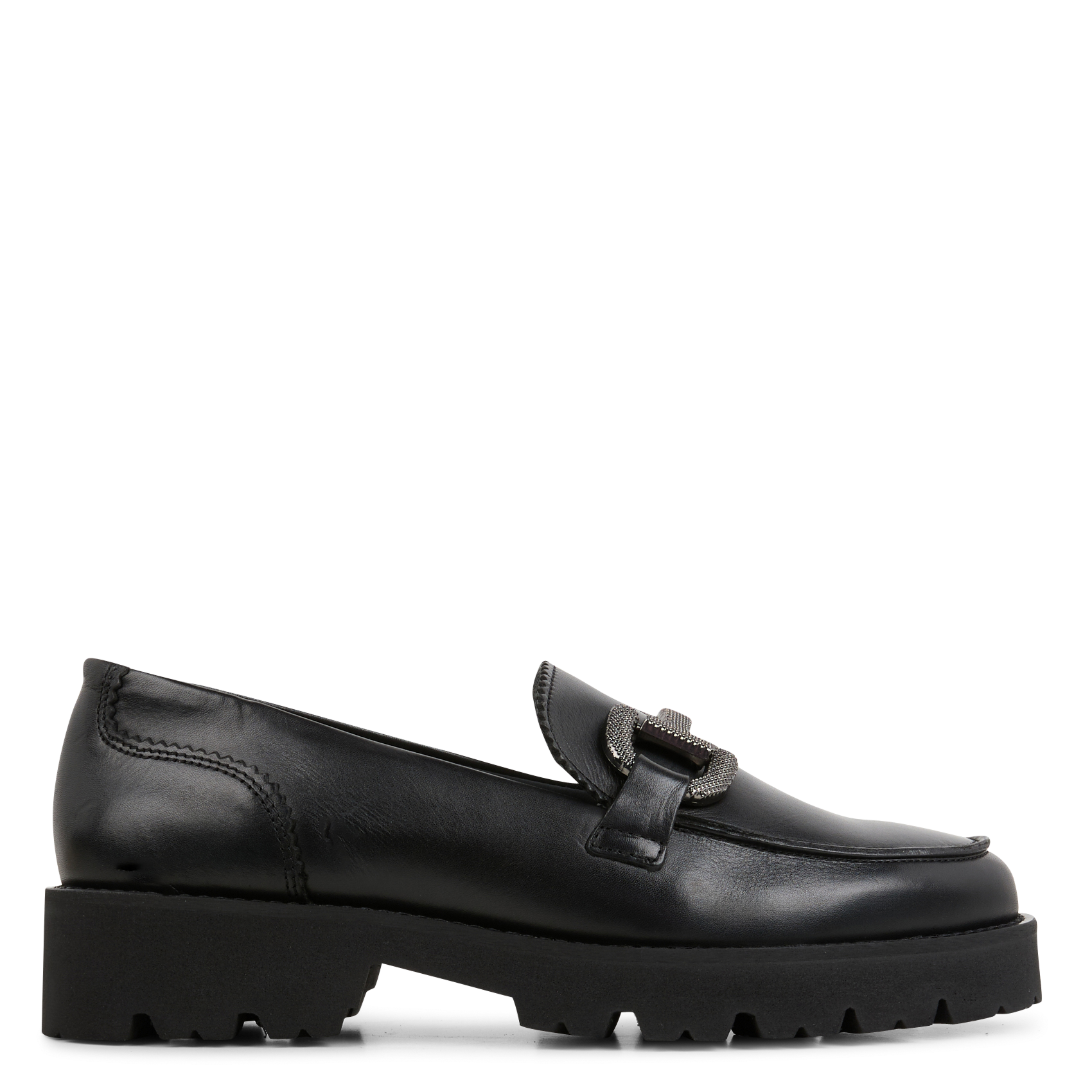 FRIVOLE - Mocassins en cuir| Noir