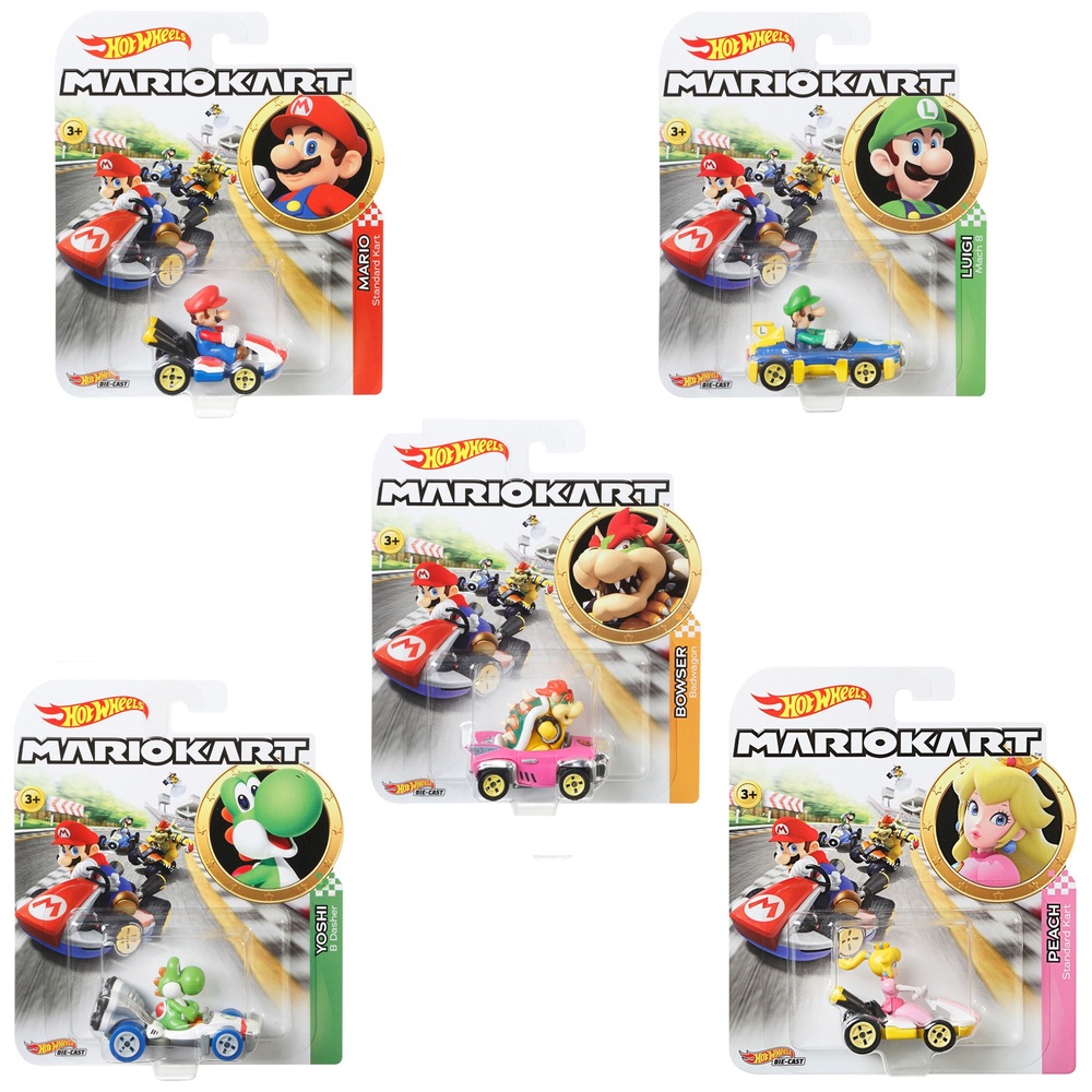 Hot Wheels Mario Kart Diecast-Sortiment