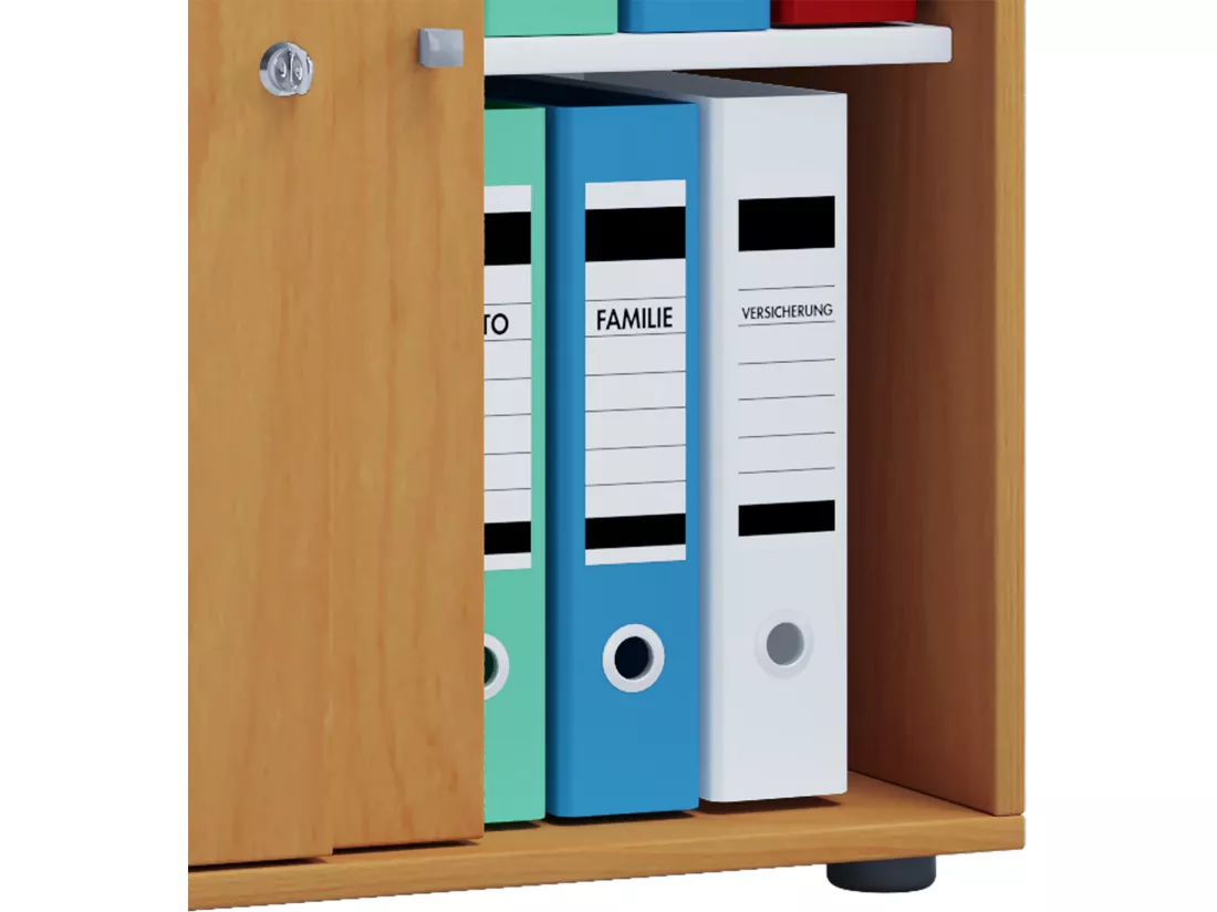 Armoire de bureau portes coulissantes Lona 2x