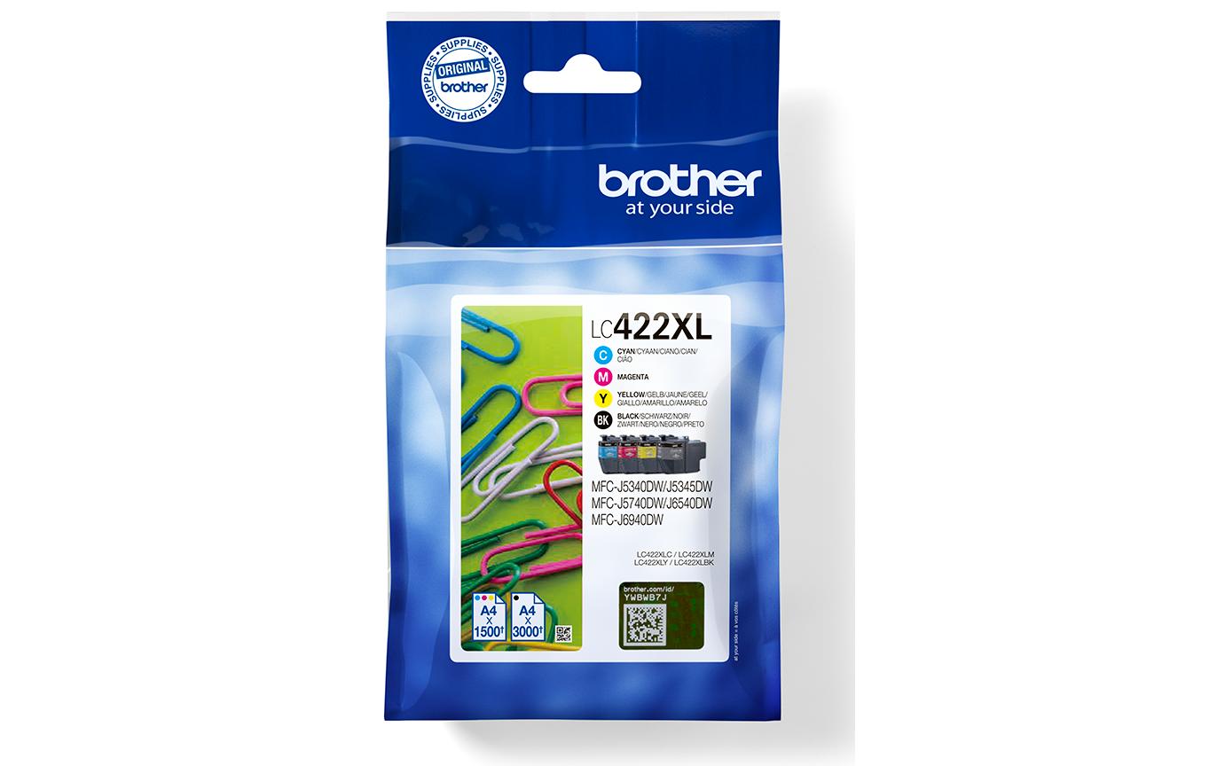 Valuepack LC-422XL Black/Cyan/Magenta/Yellow<br>Tinte, Schwarz, Cyan, Magenta und Gelb
