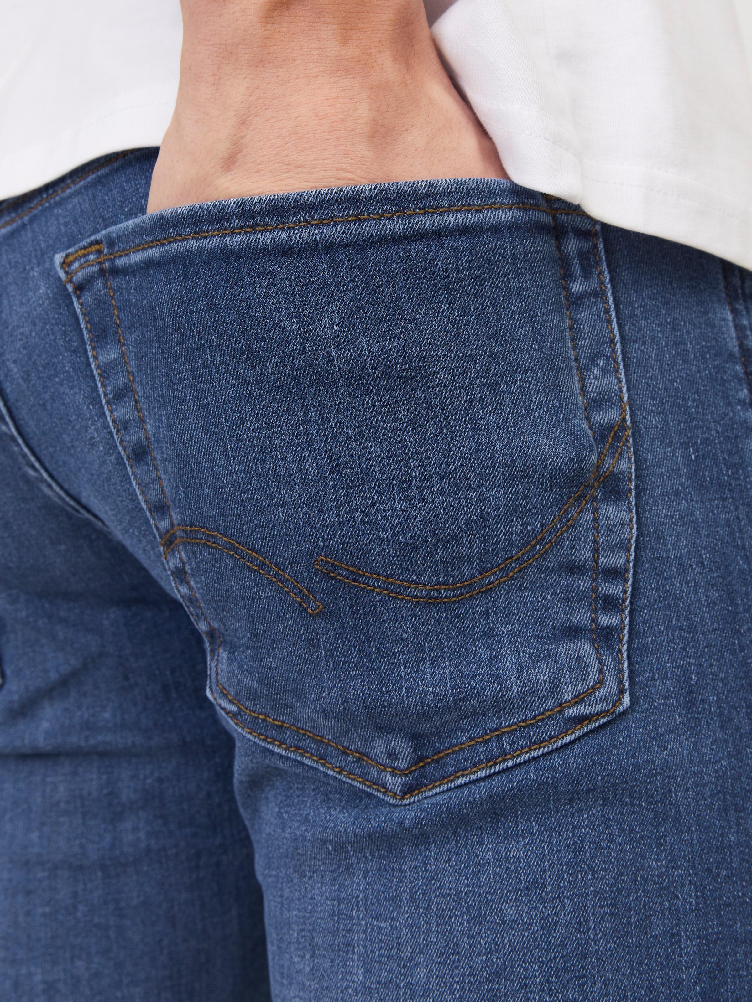 Jack & Jones Slim-fit-Jeans »JJIGLENN  Slim-Fit mit Stretch und praktischer 5-Pocket-Form« Baumwollmischung, slim fit
